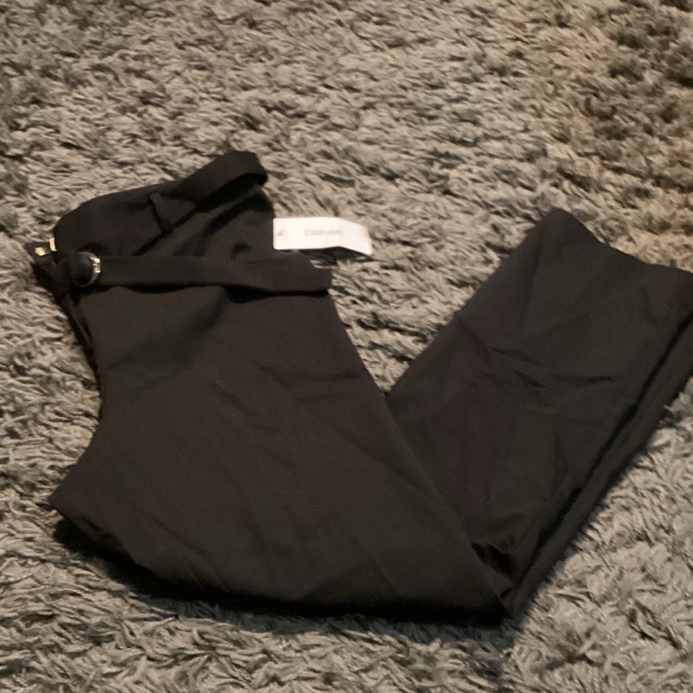 Calvin Klein Black Trousers with Belt